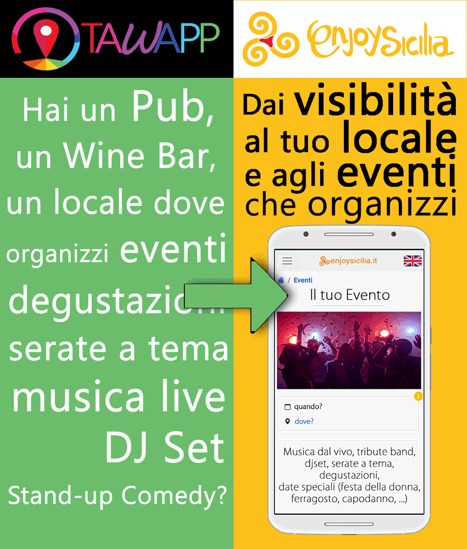 Pubblicare gli eventi nel proprio locale in sicilia