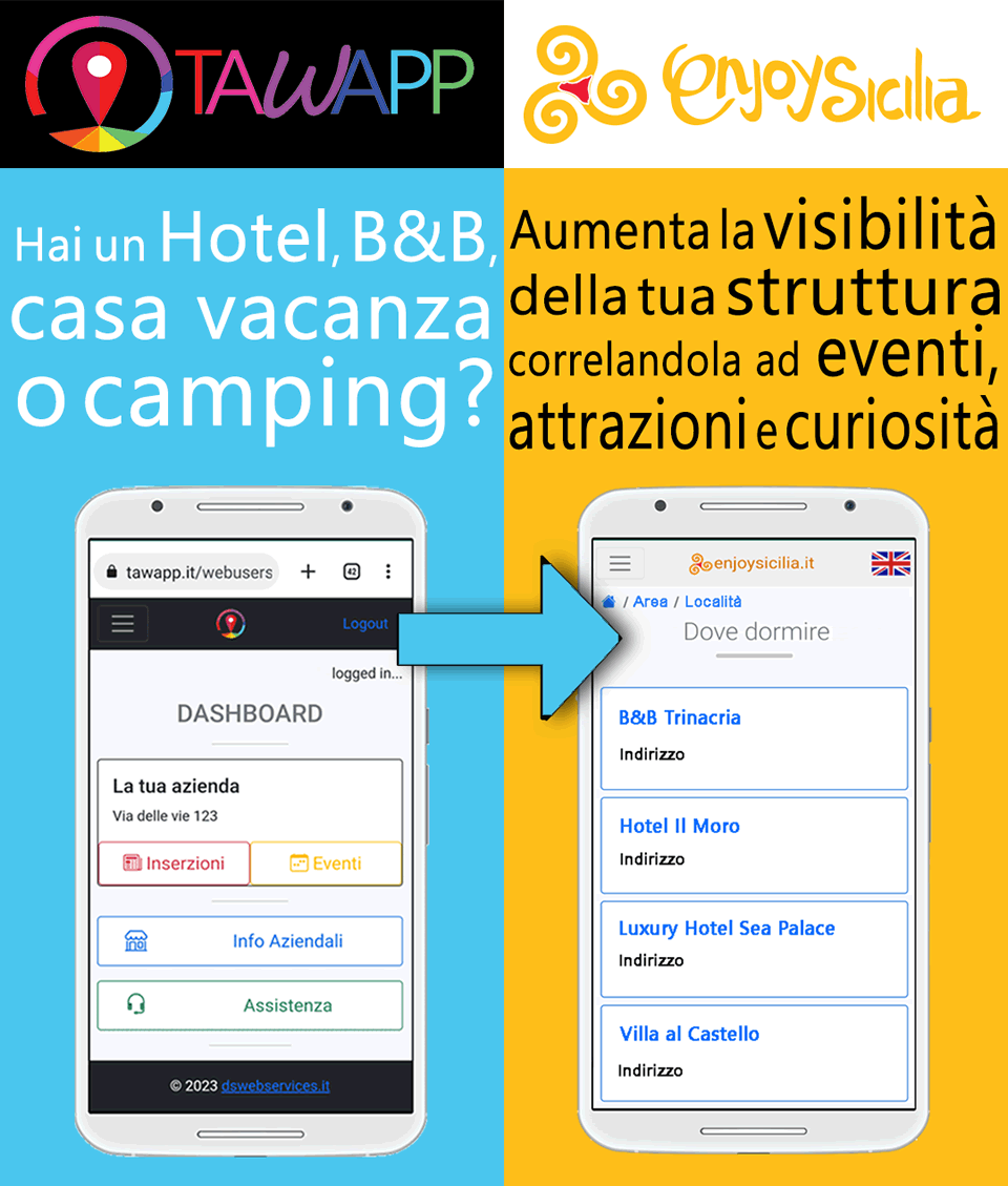 Hotel su enjoysicilia con Tawapp